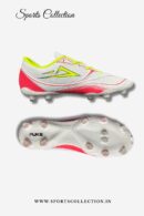 Puks Farewell Men’s FG Football Cleats | High Grip Soccer Boots White Red