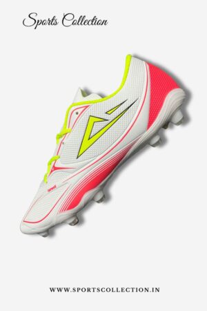 Puks Farewell Men’s FG Football Cleats | High Grip Soccer Boots White Red