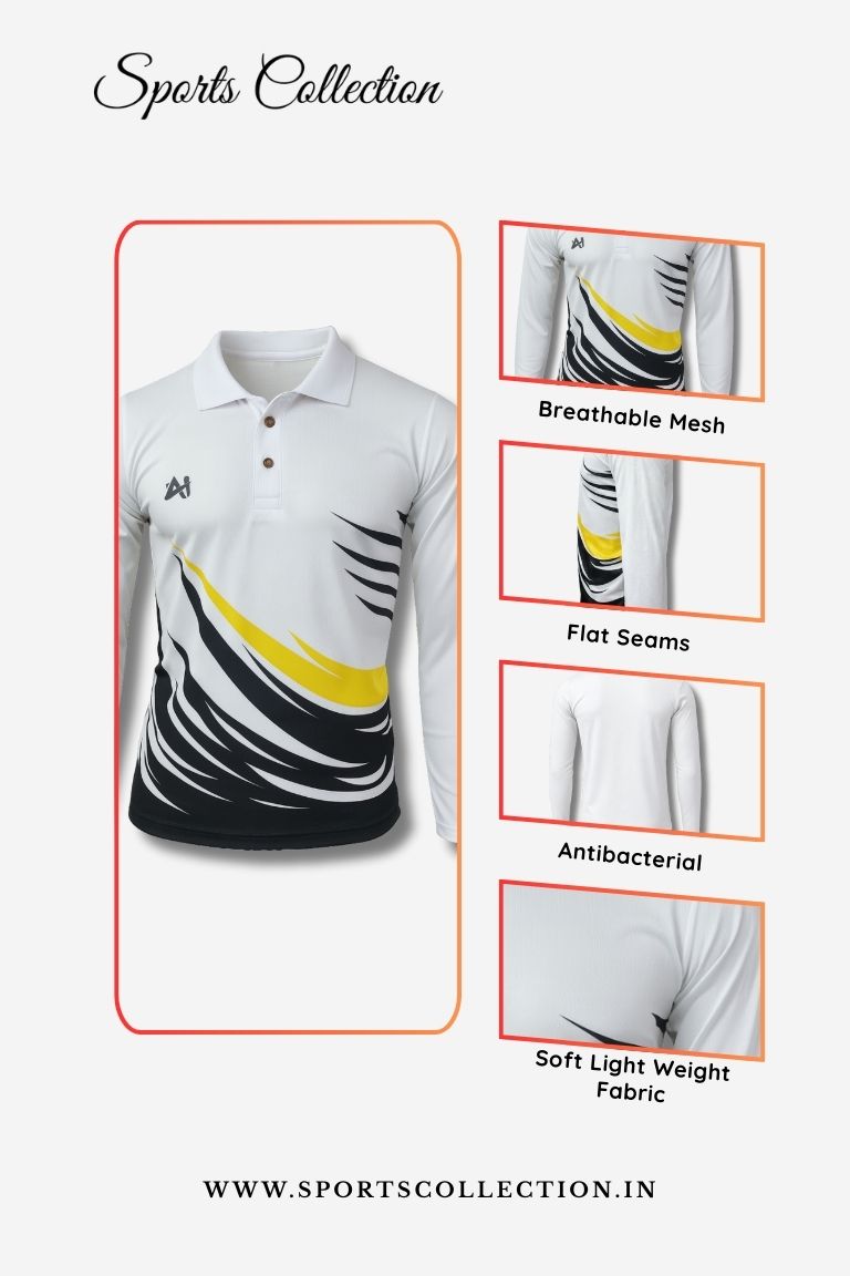 Custom Made Full Sleeve Cricket Jersey – Match Practice Team Wear