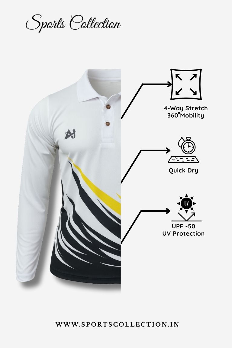 Custom Made Full Sleeve Cricket Jersey – Match Practice Team Wear