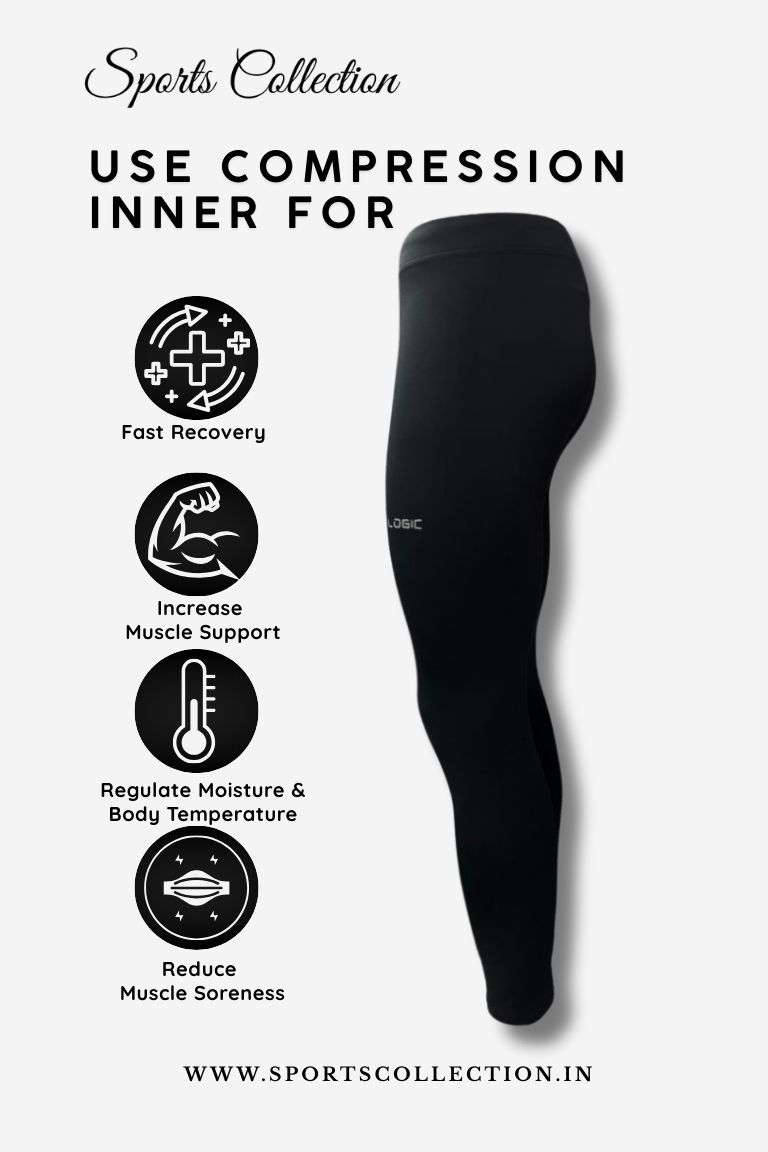 Stretch Fit Nylon Lycra Multi-Sports Pants for Men – Compression Inner Wear