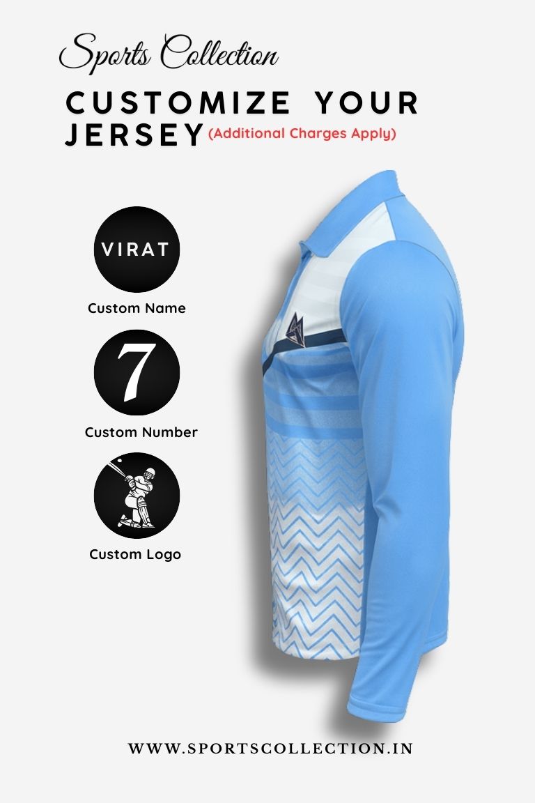 Custom Sublimation Cricket Jersey Full Sleeve – Team of 15 Players | Match & Practice Wear