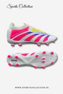 Puks Hybrid Touch 3.0 Football Boots – White Pink Blue | Lightweight Performance Cleats