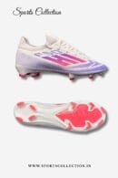 ANZA F50 New Edition Football Boots White Pink Blue – Lightweight Speed Soccer Cleats