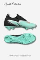 ANZA Precision Football Boots for Men – Lightweight FG Football Shoes Mint Green Black