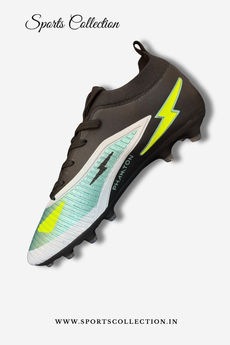 SPIKA Phantom Football Boots for Men – Lightweight FG Soccer Cleats Black Mint