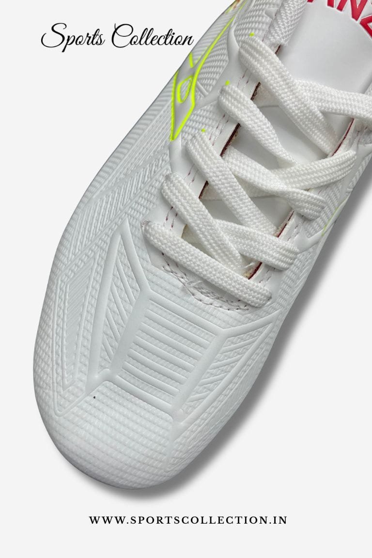 ANZA Nerve Football Boots for Men – Lightweight FG Soccer Cleats White Red