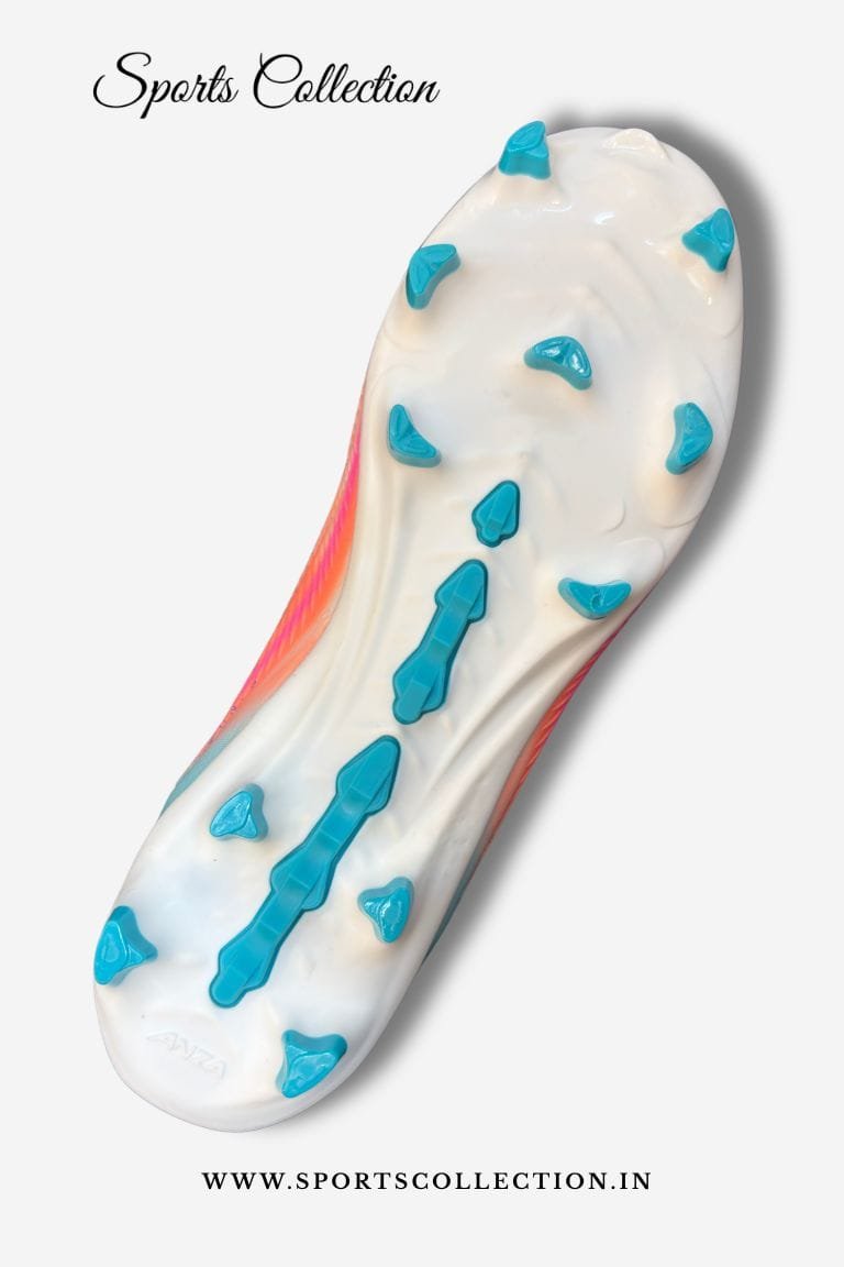 ANZA June Football Boots for Men – Lightweight FG Soccer Cleats White Blue Pink - Image 7