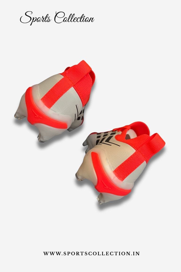 ANZA Predator Style FG Football Boots for Men – Solar Red Match Soccer Shoes