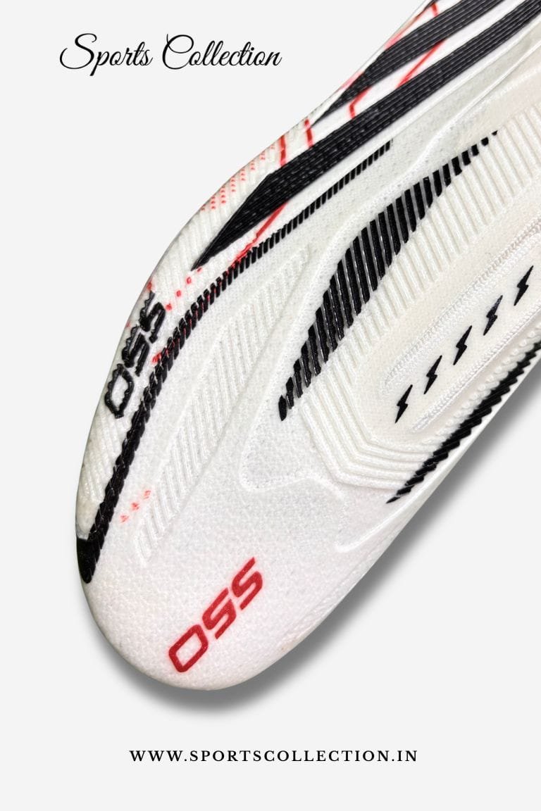 SPIKA S50 Striker Football Boots for Men – Laceless Lightweight FG Soccer Cleats White Black