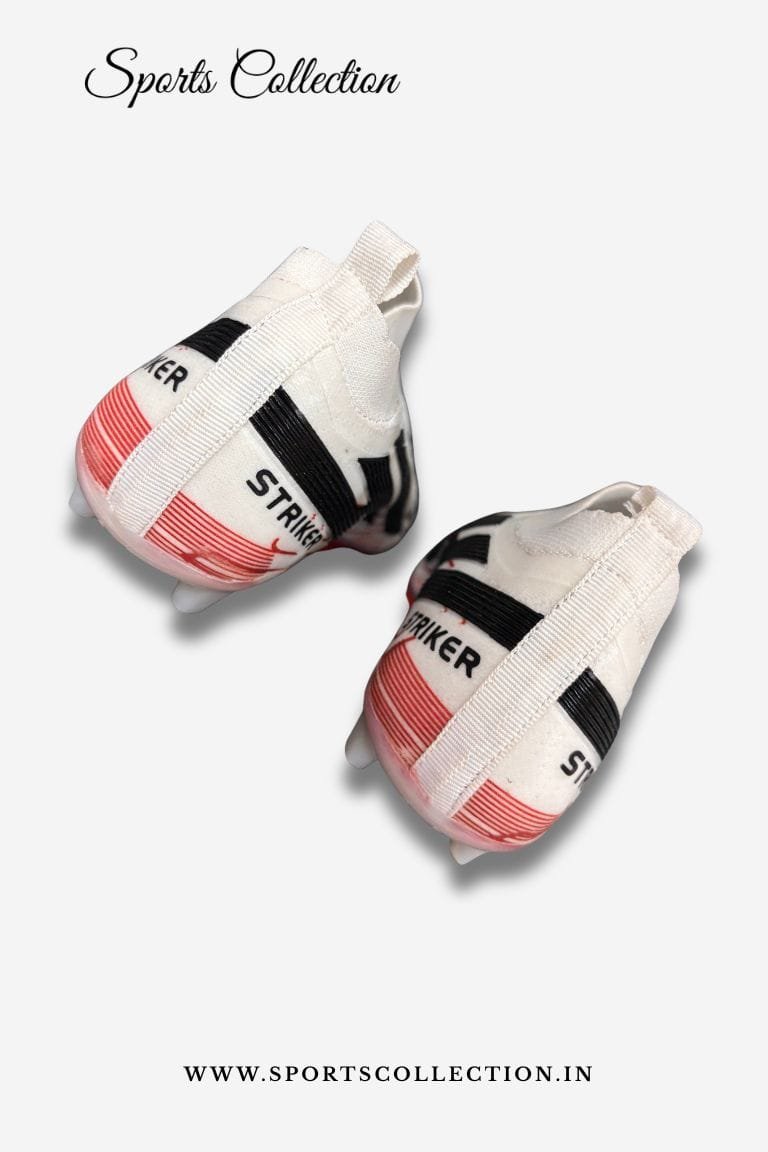 SPIKA S50 Striker Football Boots for Men – Laceless Lightweight FG Soccer Cleats White Black