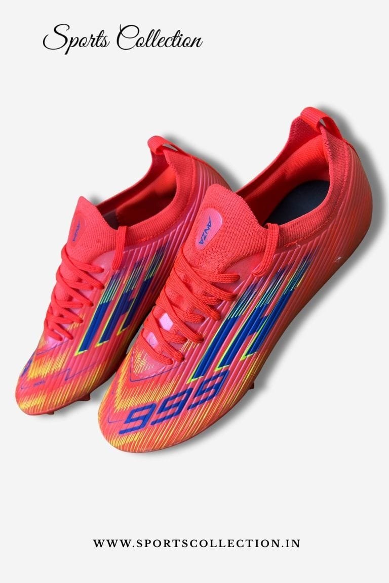 ANZA Hi 999 Football Boots for Men – Lightweight FG Soccer Cleats Red